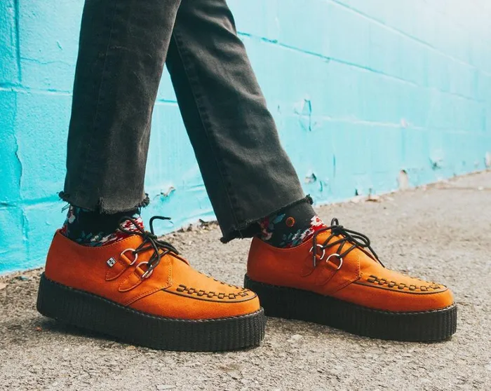 Burnt Orange Viva Mondo Creeper Women TUK Shoes Vegan Burnt Orange Viva Mondo Creeper Women TUK Shoes Vegan