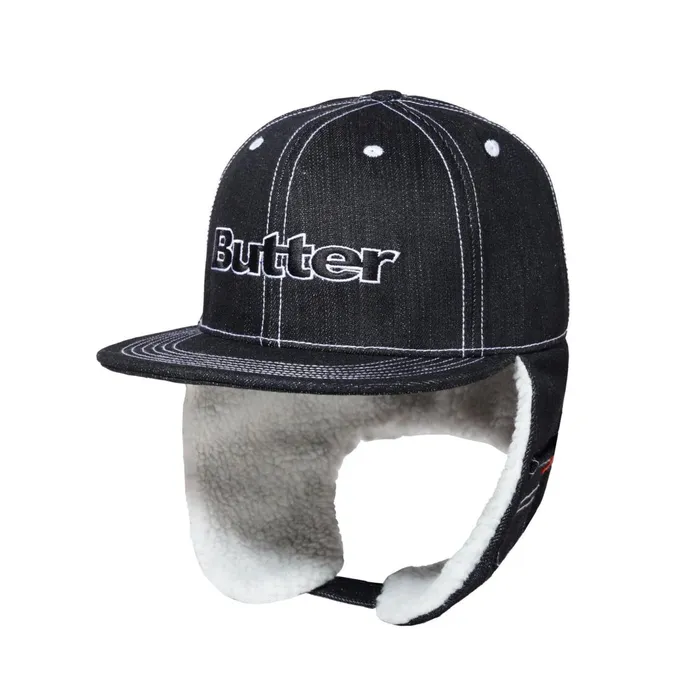 Butter Goods Adilson Flap Cap Black Men Hats