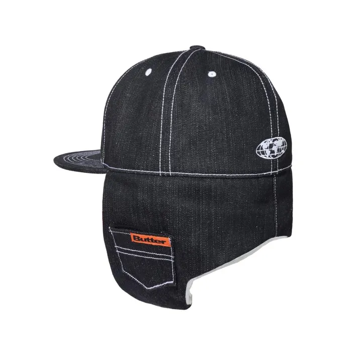 Butter Goods Adilson Flap Cap Black Men Hats