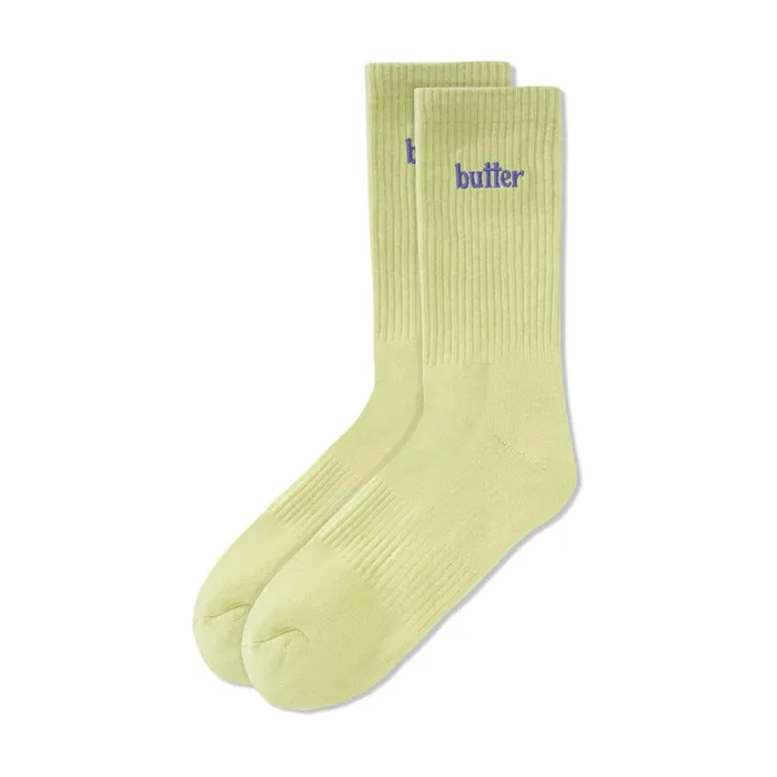 Butter Goods Basic Socks Lime Men Accessories