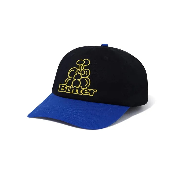 Butter Goods Bugs 6 Panel Cap Black Royal Men Hats