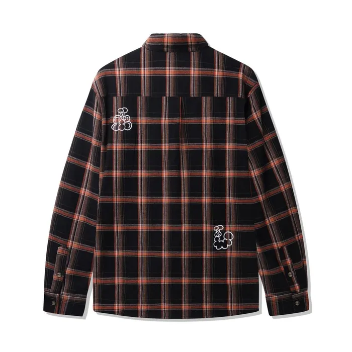 Butter Goods Bugs Flannel Shirt Black Men Shirts Butter Goods Bugs Flannel Shirt Black Men Shirts