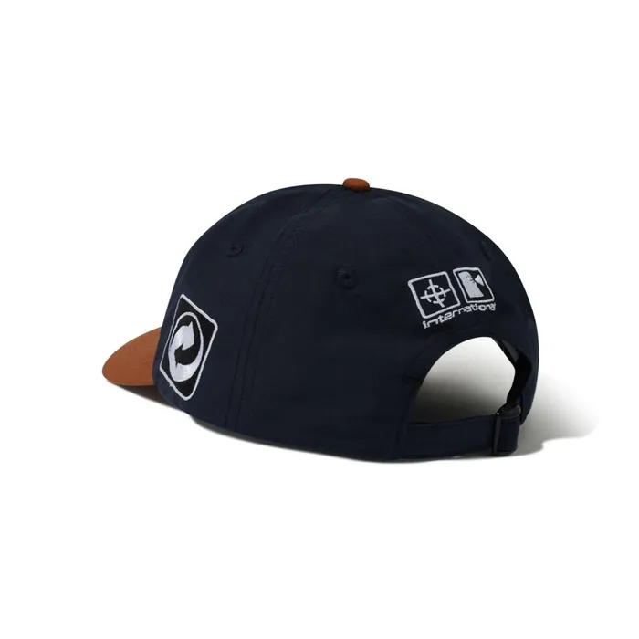 Butter Goods Corrosive 6 Panel Cap Navy Bark Men Hats Butter Goods Corrosive 6 Panel Cap Navy Bark Men Hats