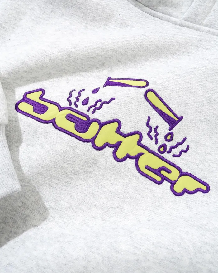 Butter Goods Corrosive Applique Pullover Hood Ash Men Fleece Butter Goods Corrosive Applique Pullover Hood Ash Men Fleece
