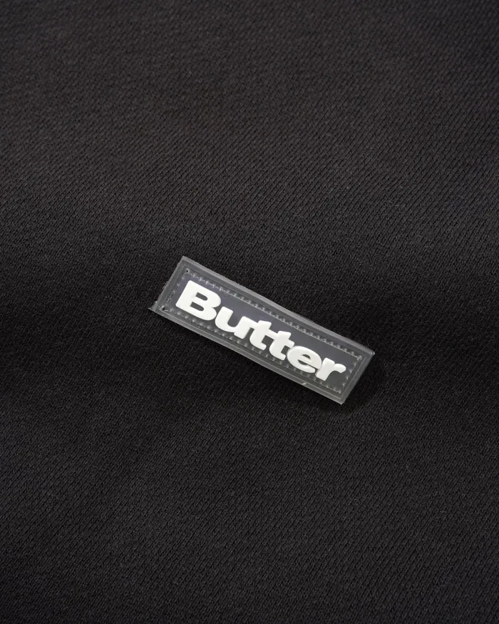 Butter Goods Fleece Men Basic Pullover Hood Black Butter Goods Fleece Men Basic Pullover Hood Black