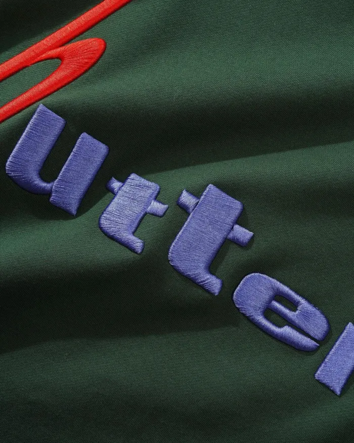 Butter Goods Fleece Men Device Crewneck Dark Green Butter Goods Fleece Men Device Crewneck Dark Green