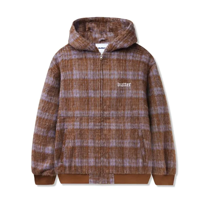 Butter Goods Jackets Men Heavy Plaid Work Jacket Brick Dusk