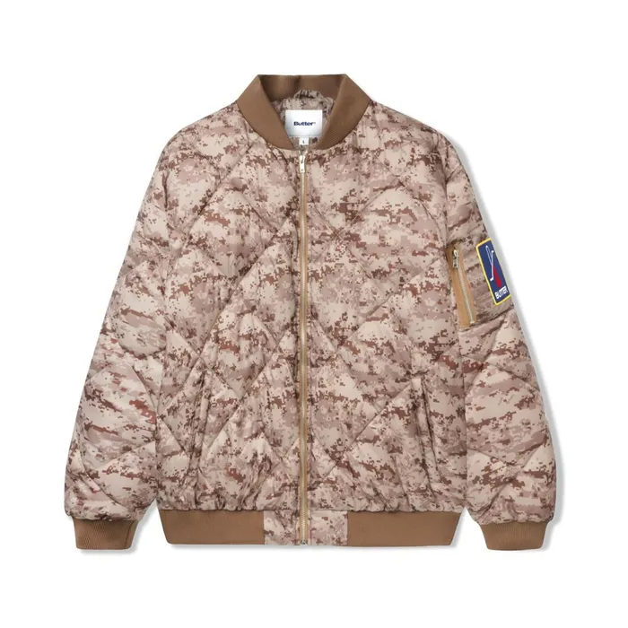 Butter Goods Jackets Men Temperature Bomber Jacket Digital Camo
