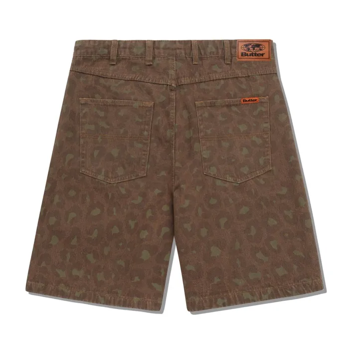 Butter Goods Leopard Denim Shorts Rust Men Shorts Butter Goods Leopard Denim Shorts Rust Men Shorts