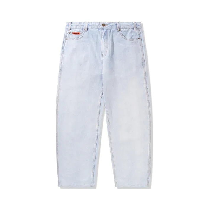 Butter Goods Pants Men Baggy Denim Jeans Light Blue