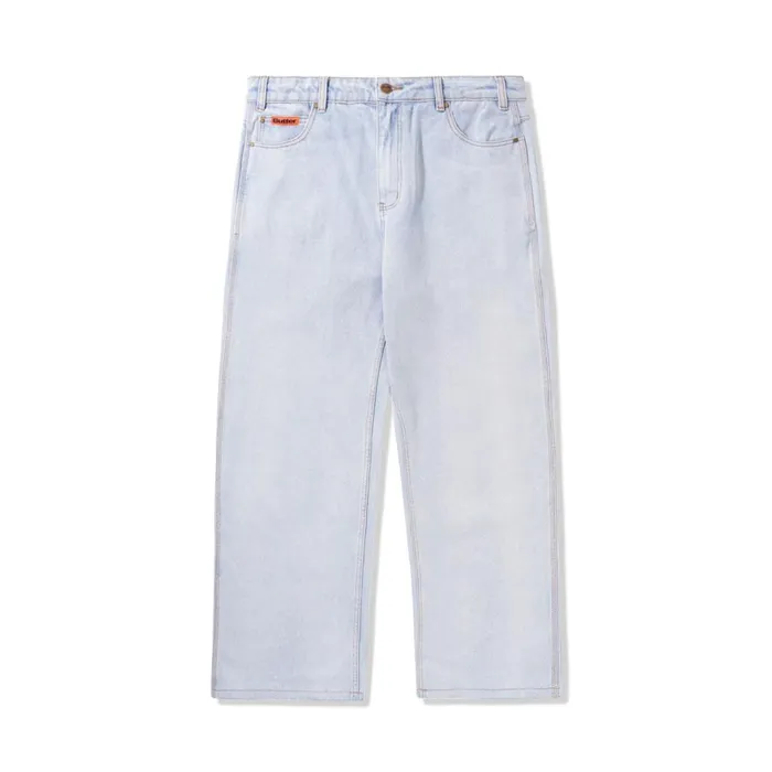Butter Goods Pants Men Relaxed Denim Jeans Light Blue