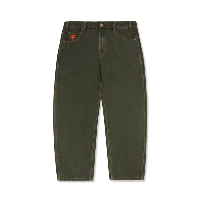 Butter Goods Pants Men Santosuosso Denim Jeans Dark Army Wash