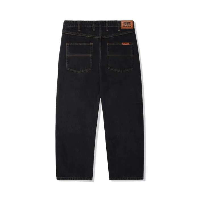 Butter Goods Relaxed Denim Jeans Washed Black Men Core Denim Butter Goods Relaxed Denim Jeans Washed Black Men Core Denim