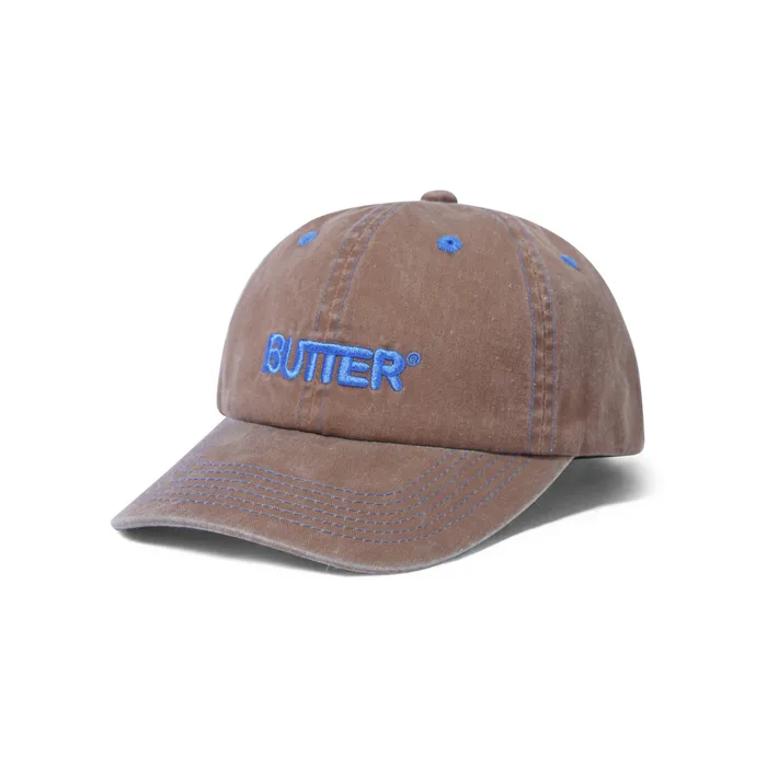 Butter Goods Rounded Logo 6 Panel Cap Bark Men Hats