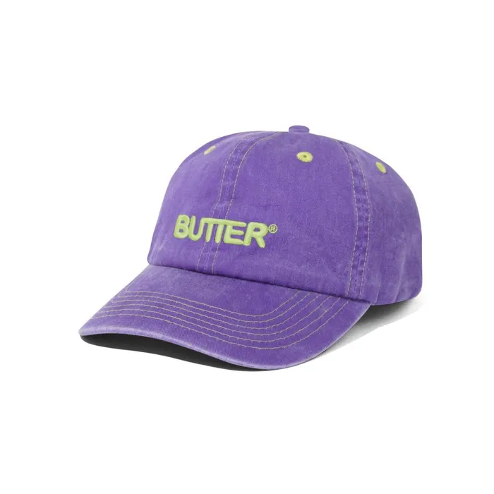 Butter Goods Rounded Logo 6 Panel Cap Purple Men Hats