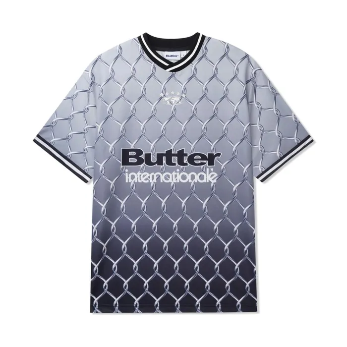 Butter Goods Shirts Men Cage Jersey Grey