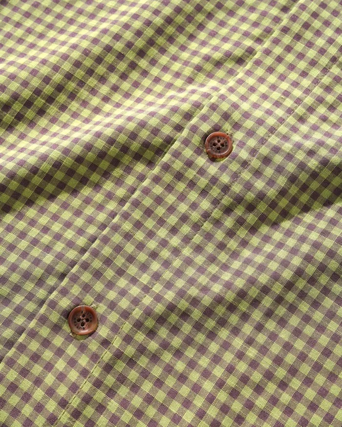 Butter Goods Shirts Men Gingham SS Shirt Lime Mauve Butter Goods Shirts Men Gingham SS Shirt Lime Mauve