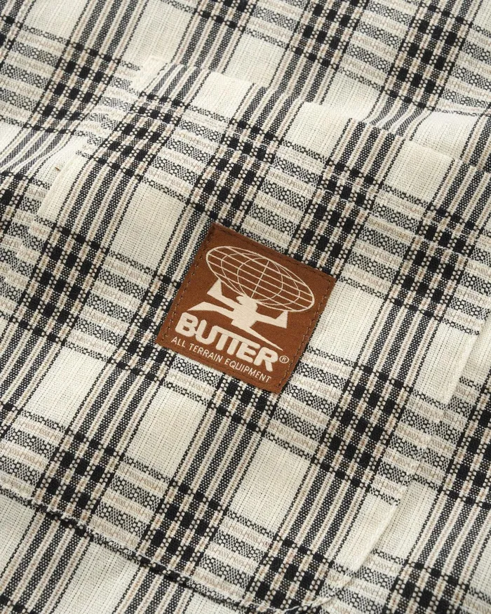 Butter Goods Shirts Men Terrain SS Shirt White Butter Goods Shirts Men Terrain SS Shirt White