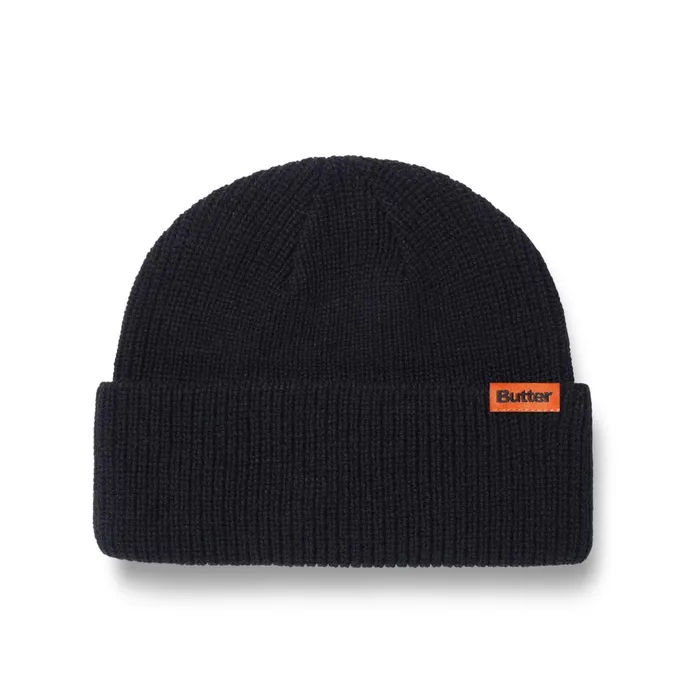 Butter Goods Tall Wharfie Beanie Black Men Beanies