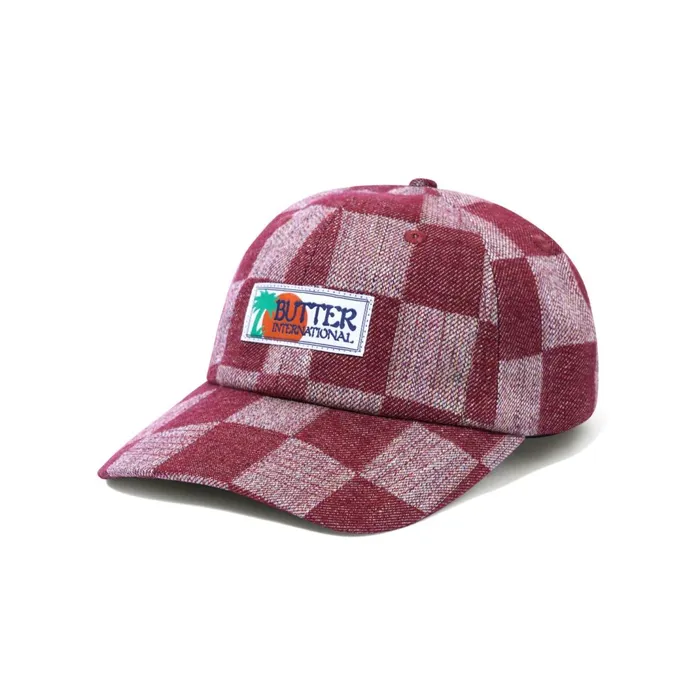 Butter Goods Vacation 6 Panel Cap Maroon Men Hats