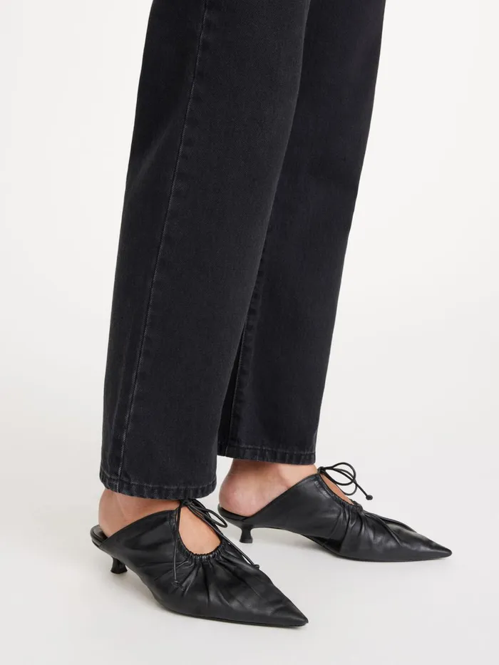 By Malene Birger Sko Dame Masey Mules I Lder Black