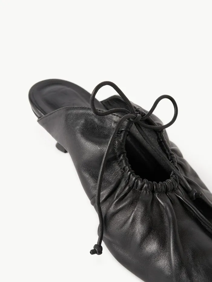 By Malene Birger Sko Dame Masey Mules I Lder Black