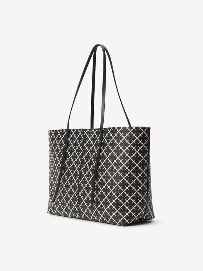 By Malene Birger Tasker Dame Abigail Tote Bag Med Print Black