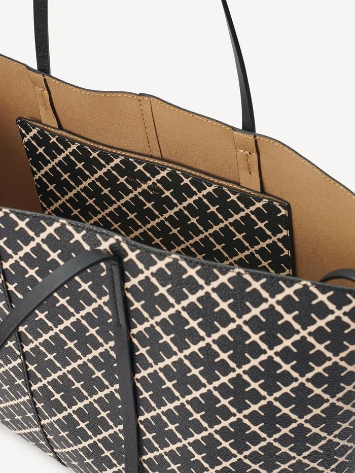 By Malene Birger Tasker Dame Abigail Tote Bag Med Print Black