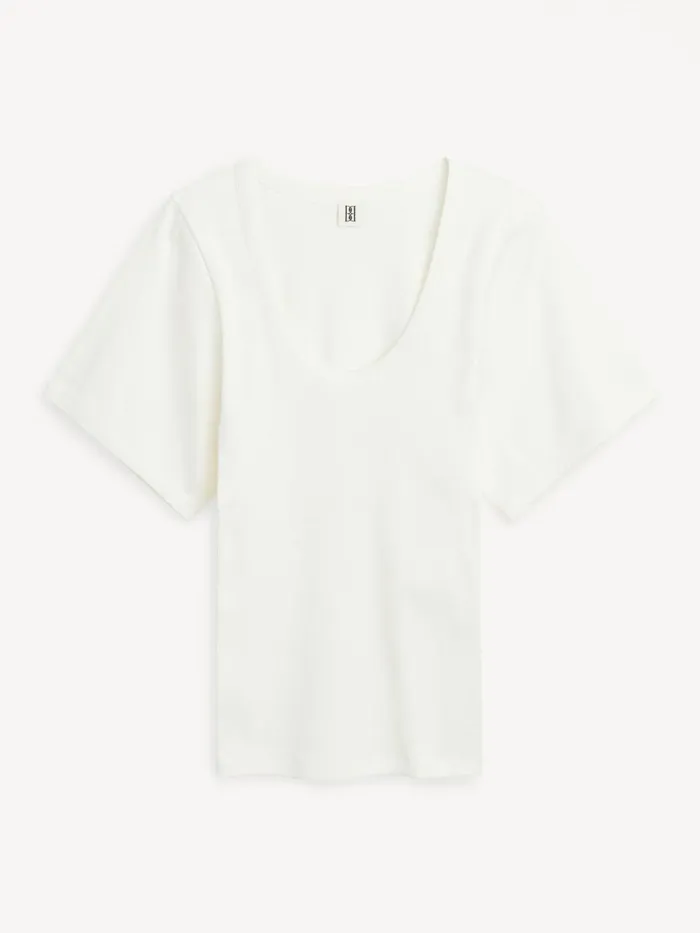 By Malene Birger Toppe Dame Lunai TShirt Soft White
