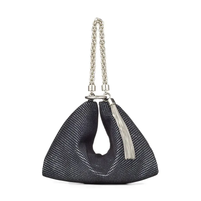 Callie Black And Anthracite Glitter Velvet Bag Blackanthracite Women JIMMY CHOO Clutch Bags Callie Black And Anthracite Glitter Velvet Bag Blackanthracite Women JIMMY CHOO Clutch Bags