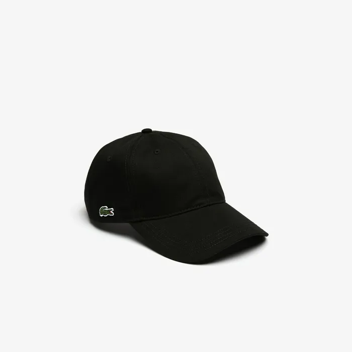 Caps and Hats Lacoste Mens Contrast Strap Cotton Cap Black Gift for Friend