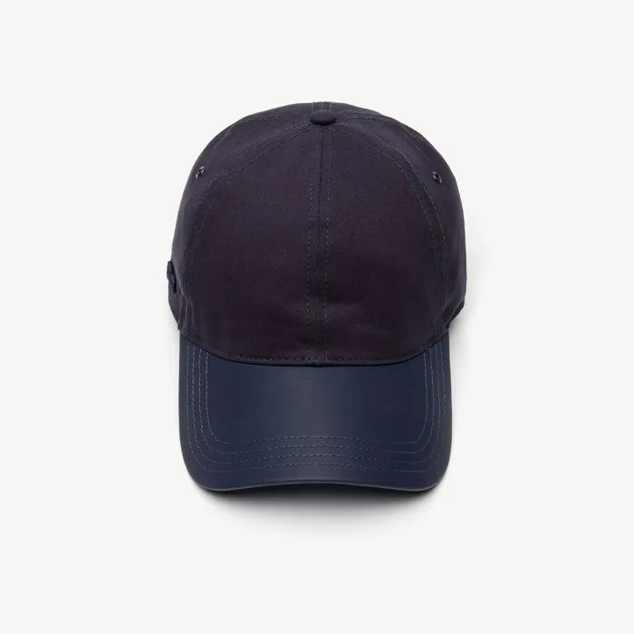 Caps and Hats Lacoste Mens MixedMaterials Cap Navy Blue Outlet Factory