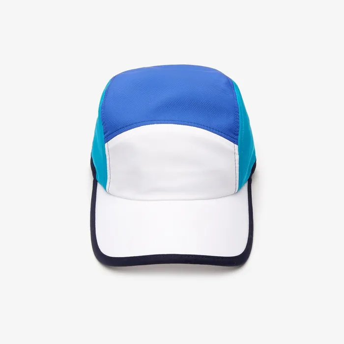 Caps and Hats Lacoste Mens SPORT Lightweight ColorBlock Tennis Cap BlueWhiteTurquoiseNavy Blue Online