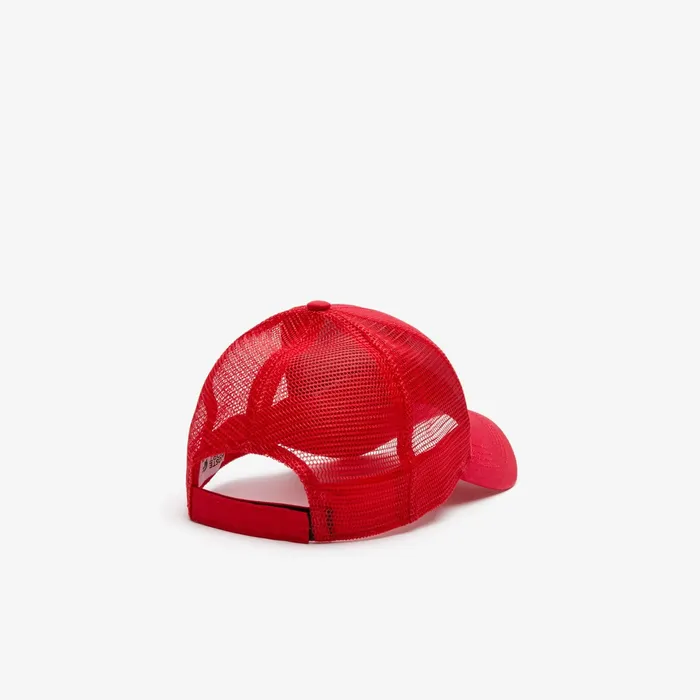 Caps and Hats Lacoste Mens SPORT Mesh Panel Cotton Cap Red Cheap On Sale