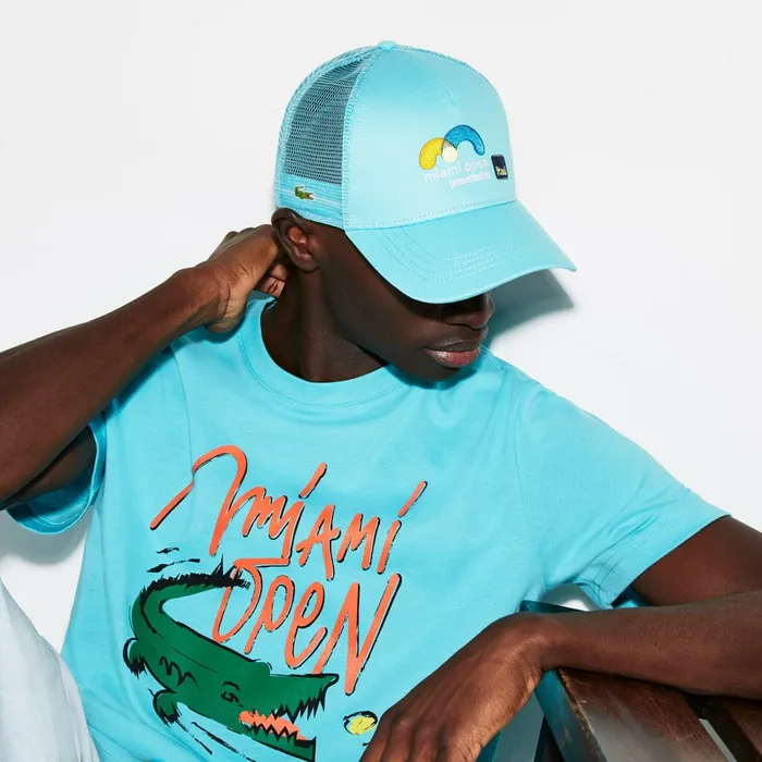 Caps and Hats Lacoste Mens SPORT Miami Open Edition Cap Turquoise Cheap On Sale Caps and Hats Lacoste Mens SPORT Miami Open Edition Cap Turquoise Cheap On Sale