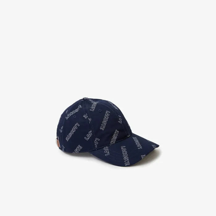 Caps and Hats Lacoste Mens Unisex LIVE SignaturePrint Cotton Hat Navy BlueWhite Casaul Caps and Hats Lacoste Mens Unisex LIVE SignaturePrint Cotton Hat Navy BlueWhite Casaul