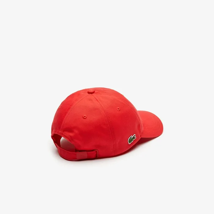 Caps and Hats Lacoste Mens Unisex x FriendsWithYou Cotton Print Cap Red For Sale Online