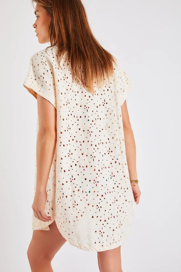 CHEMISE Ecru 8211 WAILA DAISYBAY Ecru Women Banana Moon Beach Tunics and Dresses CHEMISE Ecru 8211 WAILA DAISYBAY Ecru Women Banana Moon Beach Tunics and Dresses