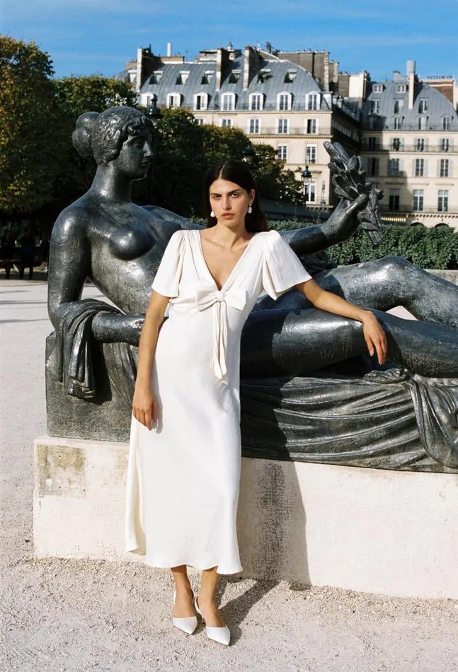 Ciao Lucia Online Brunello Dress Ivory Women Long Dresses