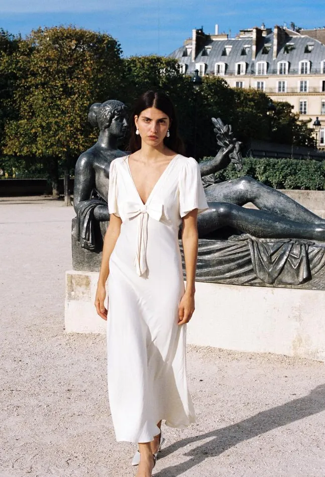 Ciao Lucia Online Brunello Dress Ivory Women Long Dresses