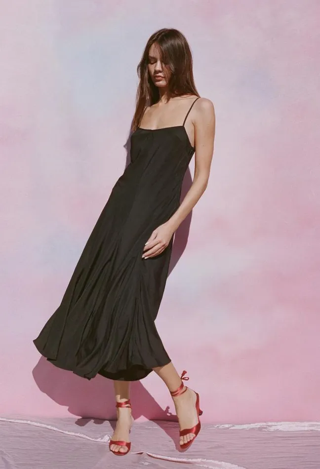 Ciao Lucia Online Cristina Dress Matte Black Women Long Dresses