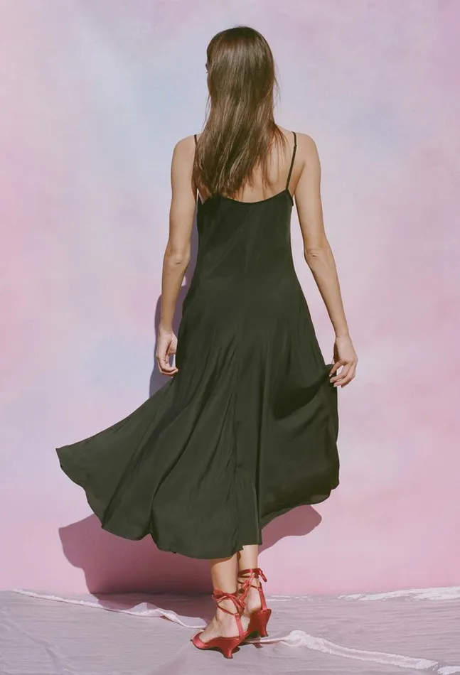Ciao Lucia Online Cristina Dress Matte Black Women Long Dresses
