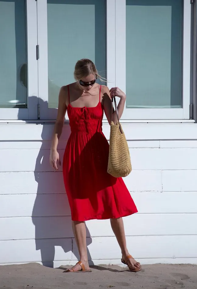 Ciao Lucia Online Gabriela Dress Chili Women Long Dresses