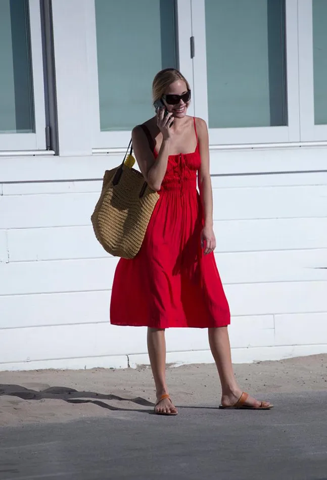 Ciao Lucia Online Gabriela Dress Chili Women Long Dresses