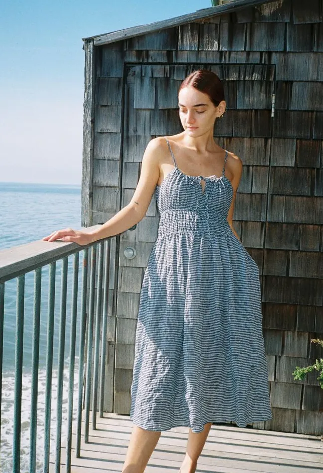 Ciao Lucia Online Gabriela Dress Gingham Women Long Dresses