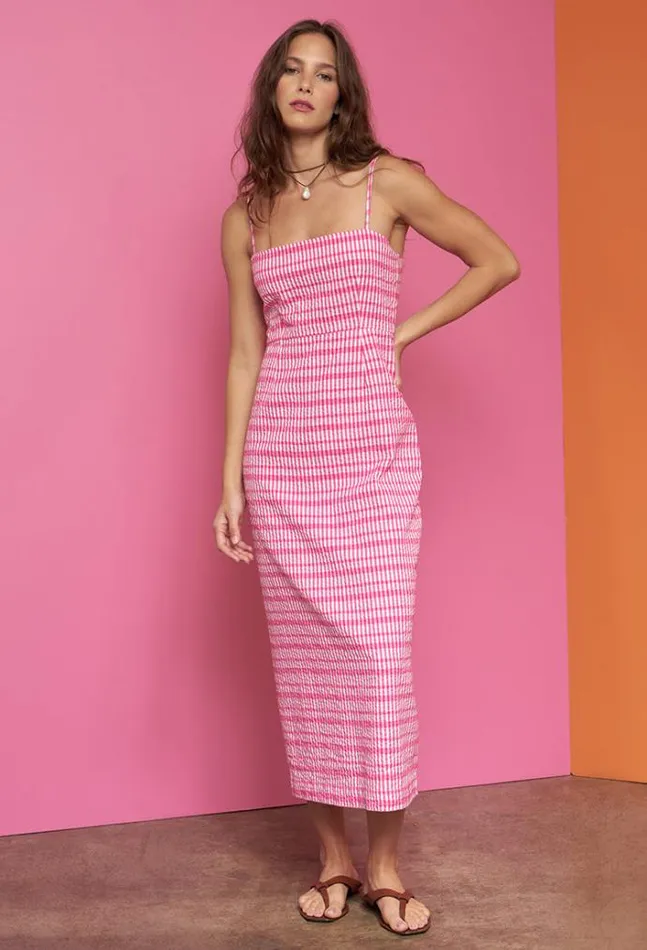 Ciao Lucia Online Lareina Dress Hot Pink Women Long Dresses