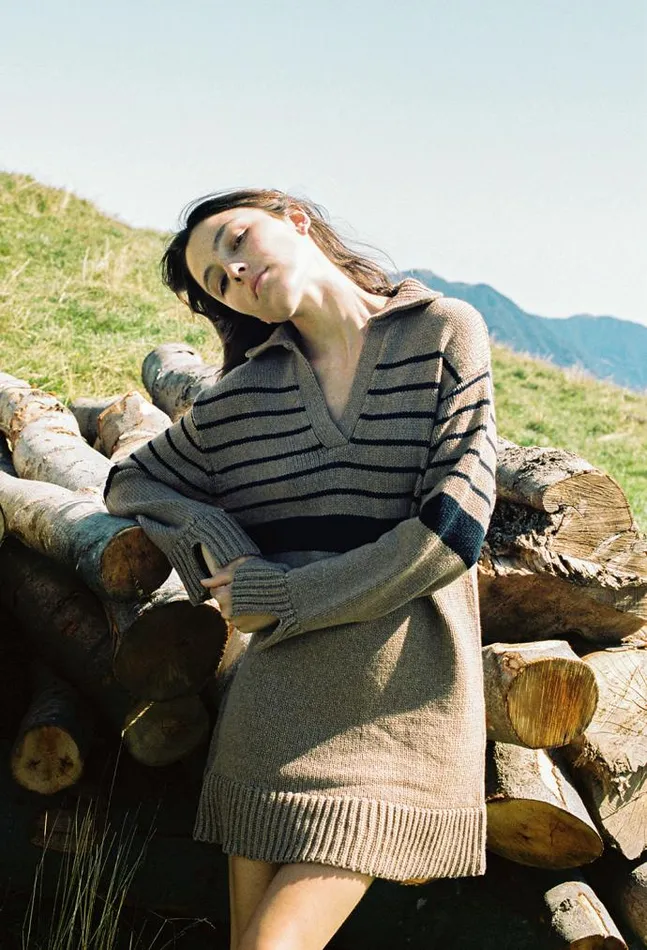 Ciao Lucia Online Martine Dress Praline Women Knit Dresses