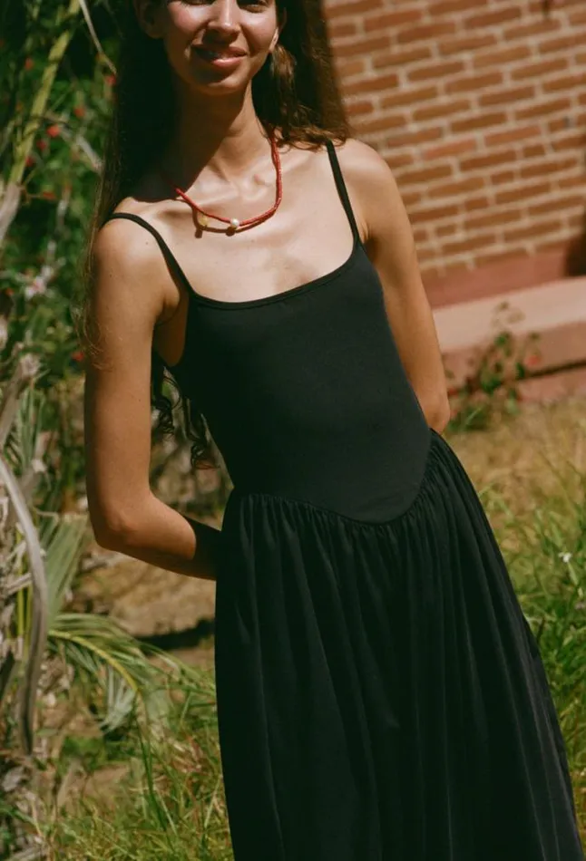 Ciao Lucia Online Neroni Dress Black Jersey Women Black Dresses