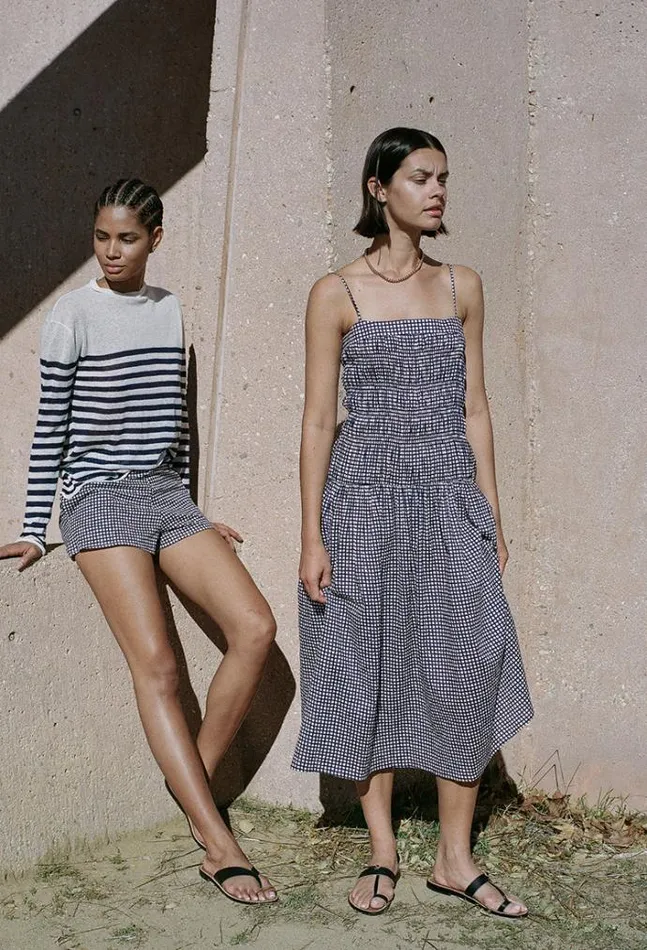 Ciao Lucia Online Rossella Dress Check Women Long Dresses