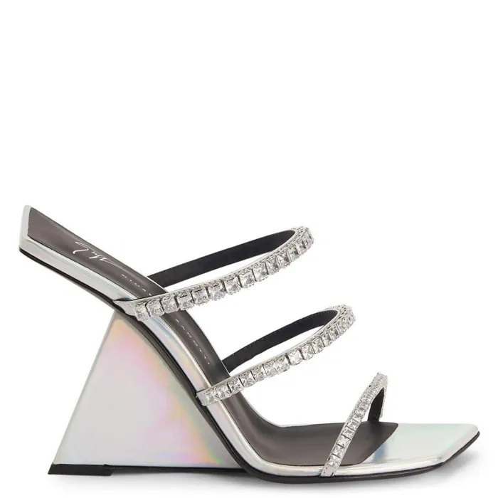 Clareence Silver Women Giuseppe Zanotti Sandals